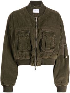 Blumarine veste bomber à coupe courte - Vert