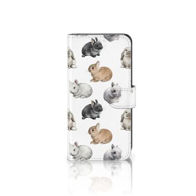 Telefoonhoesje | Met pasjeshouder | voor Samsung Galaxy S21 FE Konijntjes