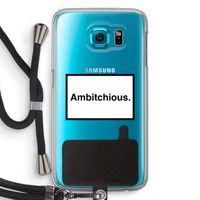 Ambitchious: Samsung Galaxy S6 Transparant Hoesje met koord