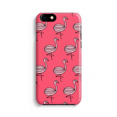 Flamingo: Volledig geprint iPhone SE 2020 Hoesje