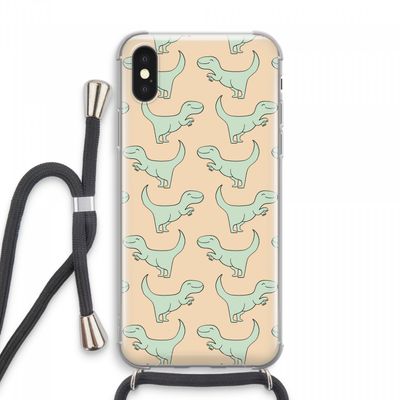 Dinos: iPhone XS Max Transparant Hoesje met koord