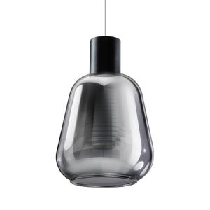 ETH Glazen hanglampGary zwart met smoke glas - 05-HL4523-30S