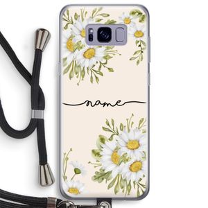 Daisies: Samsung Galaxy S8 Plus Transparant Hoesje met koord