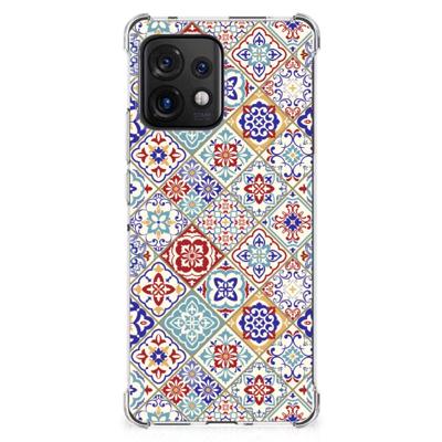 Motorola Edge 40 Pro Anti-Shock Hoesje Tiles Color Motorola Edge 40 Pro Anti-Shock Hoesje Tiles Color