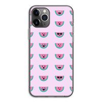 Smiley watermeloenprint: iPhone 11 Pro Transparant Hoesje