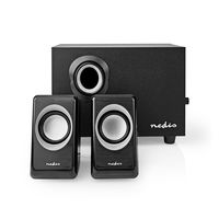 Nedis PC-Speaker | 2.1 | 33 W | 3,5 mm Male | 1 stuks - CSPR10021BK CSPR10021BK - thumbnail