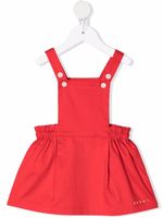 Marni Kids robe sans manches à logo imprimé - Rouge