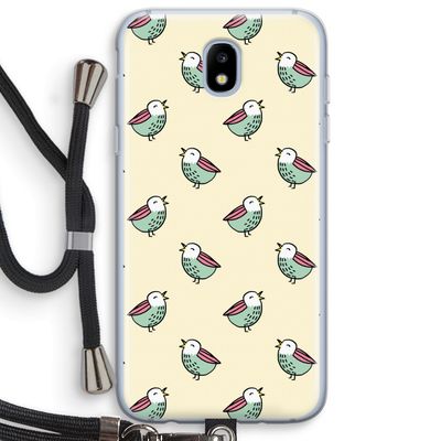 Vogeltjes: Samsung Galaxy J5 (2017) Transparant Hoesje met koord