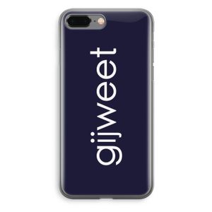 Gijweet: iPhone 8 Plus Transparant Hoesje
