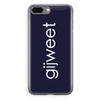 Gijweet: iPhone 8 Plus Transparant Hoesje
