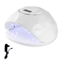 F6 UV LED lamp nagel droger Dual handen Nail lamp uitharden UV Gel nagellak met sensor & timer & LCD display (wit EU)