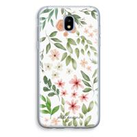 Botanical sweet flower heaven: Samsung Galaxy J5 (2017) Transparant Hoesje