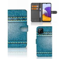 Samsung Galaxy A22 4G | M22 | Wallet Case | met Pasjes | Jeans Samsung Galaxy A22 4G | M22 | Wallet Case | met Pasjes | Jeans