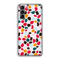 Colored Giraffe: Samsung Galaxy S21 Transparant Hoesje