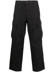 C.P. Company pantalon droit en coton à poches cargo - Noir