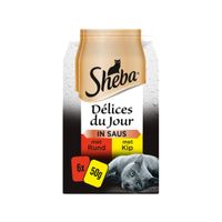 Sheba Délices Du Jour Rund & Kip in Saus - 12 x 50 g