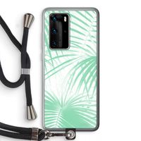 Palmbladeren: Huawei P40 Pro Transparant Hoesje met koord