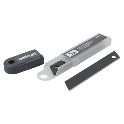 Wolfcraft Abbrechklingen | 18mm | Pro-sharp zwart | 5 stuks - 4208000