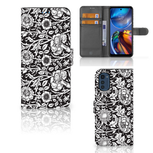 Motorola Moto E32 | Moto E32s Hoesje Black Flowers