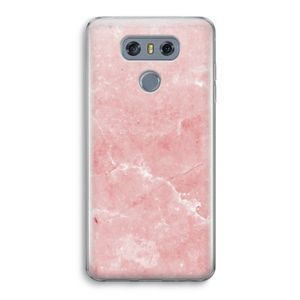 Roze marmer: LG G6 Transparant Hoesje