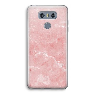 Roze marmer: LG G6 Transparant Hoesje