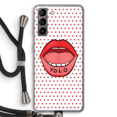 Yolo Denise: Samsung Galaxy S21 Transparant Hoesje met koord