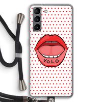 Yolo Denise: Samsung Galaxy S21 Transparant Hoesje met koord