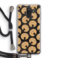 Croissant: Samsung Galaxy J8 (2018) Transparant Hoesje met koord