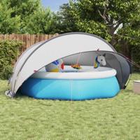 Pooldome Grijs en Oranje 405 x 405 x 192 cm