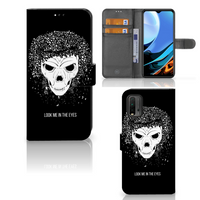 Telefoonhoesje met Naam Xiaomi Redmi 9T | Poco M3 Skull Hair - thumbnail
