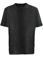 AMIRI Shotgun logo-print distressed T-shirt - Noir - thumbnail