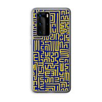 Majorelle Blue Print: Huawei P40 Pro Transparant Hoesje