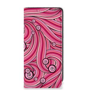 Samsung Galaxy A41 Bookcase Swirl Pink