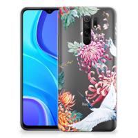 Xiaomi Redmi 9 | TPU Hoesje | Bird Flowers