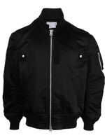 sacai veste bomber à fermeture zippée - Noir