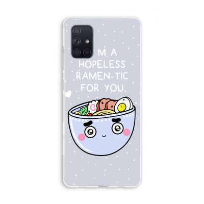 I'm A Hopeless Ramen-Tic For You: Galaxy A71 Transparant Hoesje
