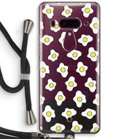 Spiegeleitjes: HTC U12+ Transparant Hoesje met koord