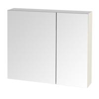 Spiegelkast Tiger S-line 80 cm Met 2 Deuren Hoogglans Wit