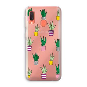 Sanseveria: Samsung Galaxy A20e Transparant Hoesje