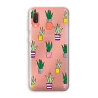 Sanseveria: Samsung Galaxy A20e Transparant Hoesje