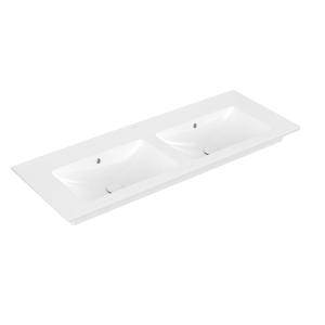 Villeroy & Boch Venticello Wastafel - 130x50cm - zonder kraangat - ceramic plus - wit 4111DJR1