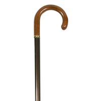 Classic Canes Verstelbare wandelstok - Bruin - Aluminium - XL wandelstok - Essenhout rond handvat - Lengte 82 - 104 cm - thumbnail
