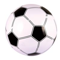 Opblaasbare strandballen/voetballen 41 cm   - - thumbnail