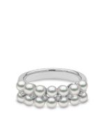 Yoko London bague Eclipse en or blanc 18ct sertie de perles d'Akoya et de diamants - Argent