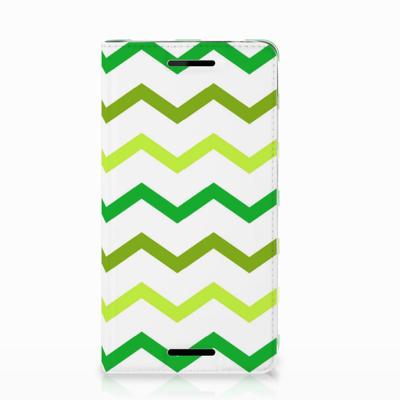 Nokia 2.1 2018 | Hoesje met Magneet | Zigzag Groen Nokia 2.1 2018 | Hoesje met Magneet | Zigzag Groen