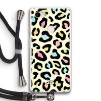 Leopard pattern: Pixel 3 Transparant Hoesje met koord