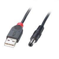 Lindy 70267 USB-kabel 1,5 m USB 2.0 USB A DC Zwart