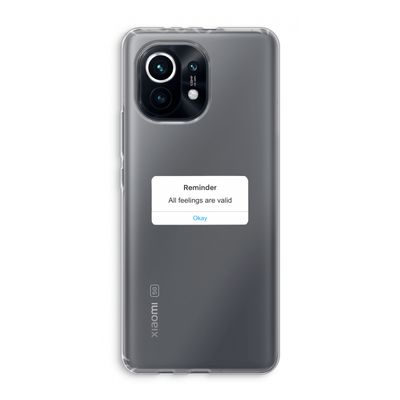 Reminder: Xiaomi Mi 11 Transparant Hoesje