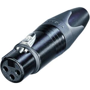 Neutrik NC3FXX-B XLR-connector Bus, recht Aantal polen: 3 Zwart 1 stuk(s)