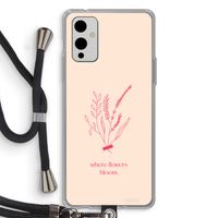 Where flowers bloom: OnePlus 9 Transparant Hoesje met koord